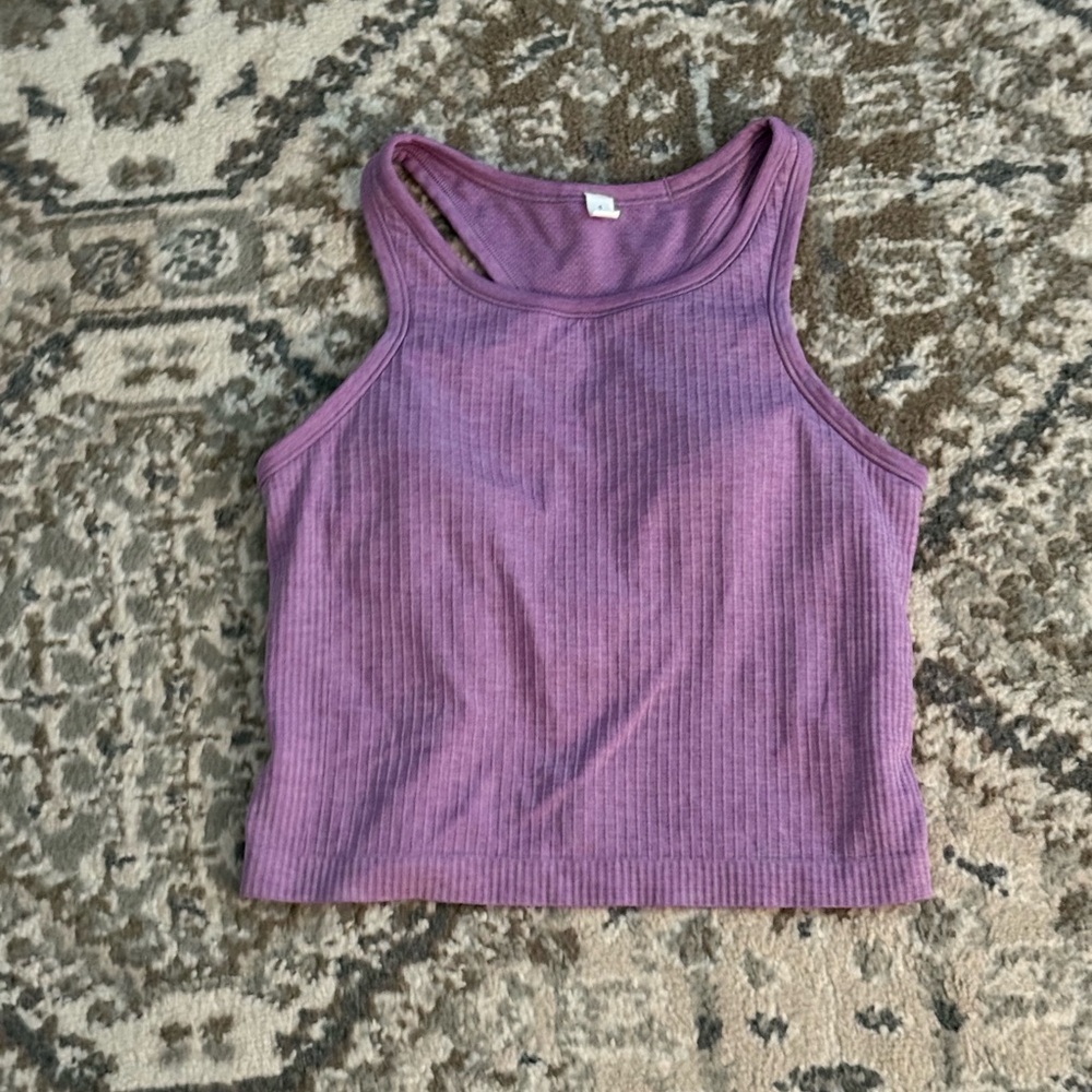 Lululemon Ribbed Cropped Tank-Top